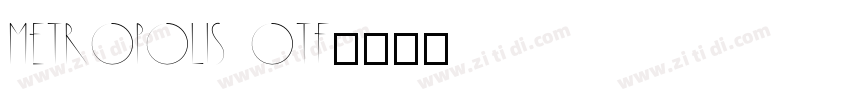 metropolis otf字体转换